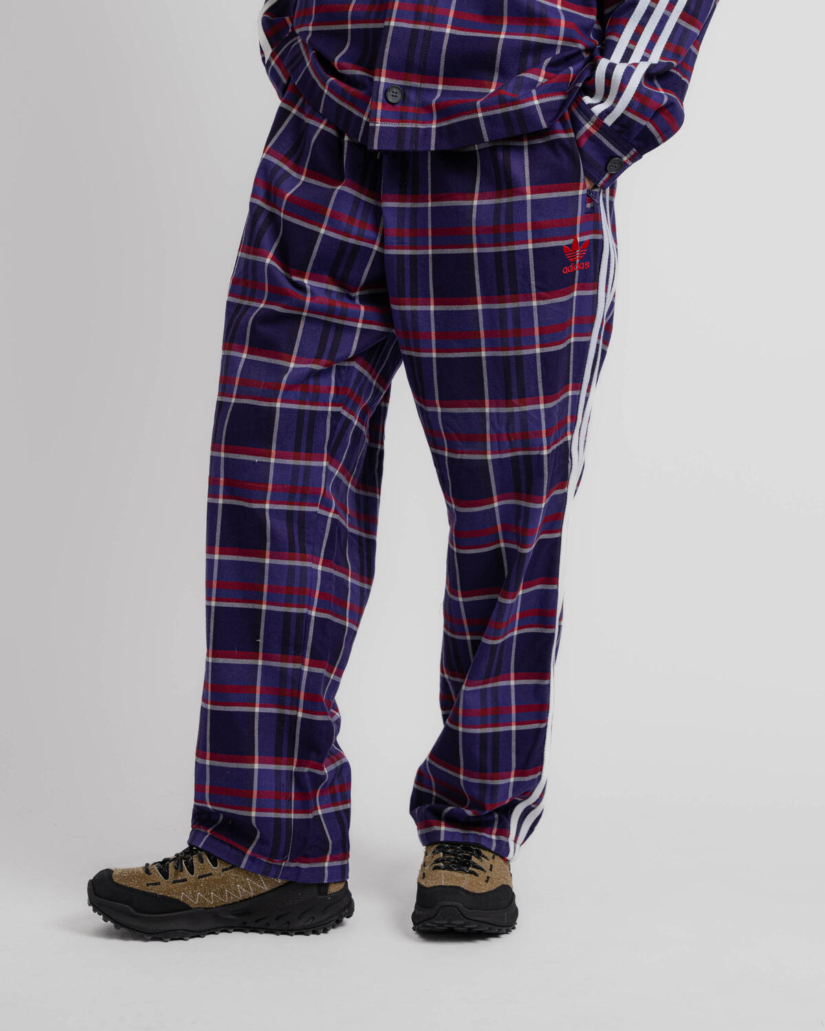 Adidas tartan track pants best sale